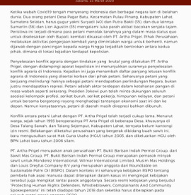 Pernyataan Sikap Kematian Petani Lahat