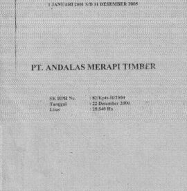 RKLTP PT ANDALAS MERPATI TIMBER 2001 2005