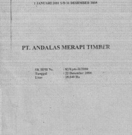 RKLTP PT ANDALAS MERPATI TIMBER 2001 2005
