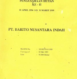 RKLTPH PT BARINTO NUSANTARA 1995