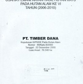 RKLUPHHK PT. TIMBER DANA 2006