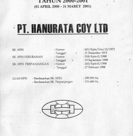 RKTPH PT HANURATA COY LTD PT HANURATA 2000
