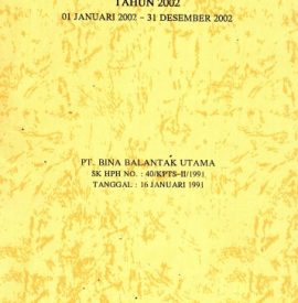 RKTPH PT. BINA BALANTAK UTAMA 2002