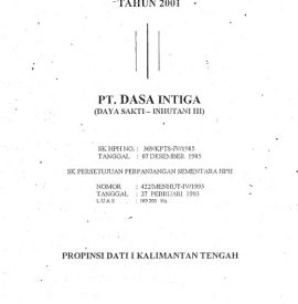 RKTPH PT. DASA INTIGA 2001