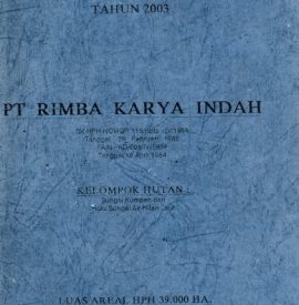 RKTPH PT. RIMBA KARYA INDAH 2003
