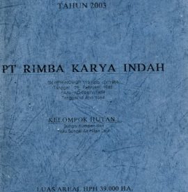 RKTPH PT. RIMBA KARYA INDAH 2003