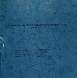 RKTPH PT. TUNGGAL AGATHIS INDAH WOOD INDUSTRIES UNIT II 2003