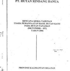 RKTUPHHKHT PT. HUTAN RINDANG BANUA 2006