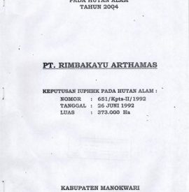 RKTUPHHKK PT. RIMBAKAYU ARTHAMAS 2004